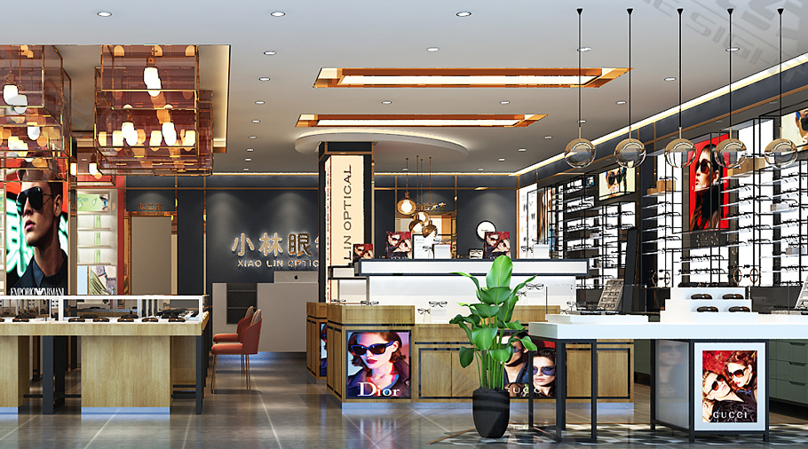 小林眼鏡店裝修效果圖