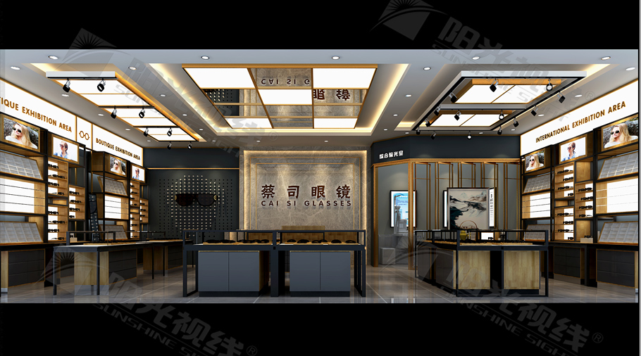 赤峰蔡司眼鏡店裝修效果圖