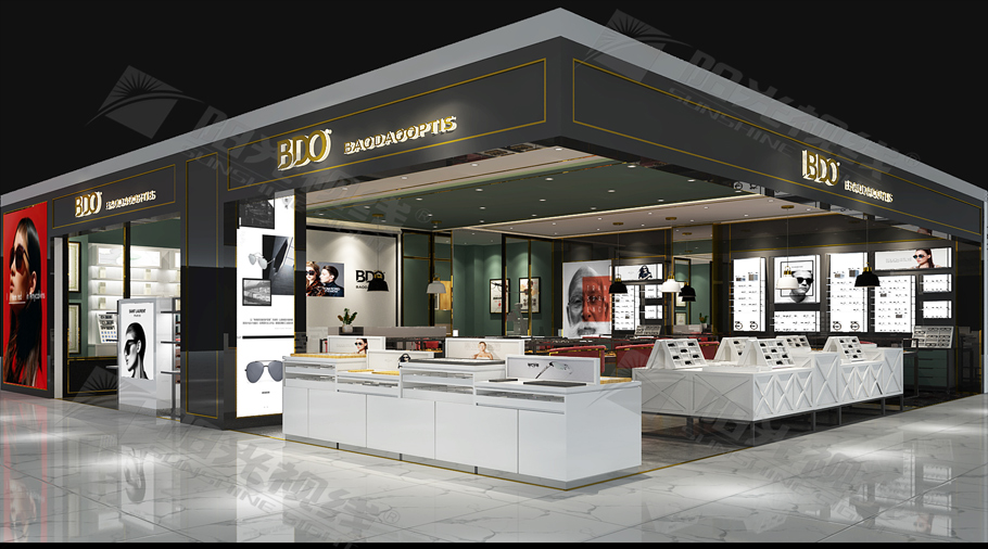 眼鏡店展示柜臺制作設(shè)計