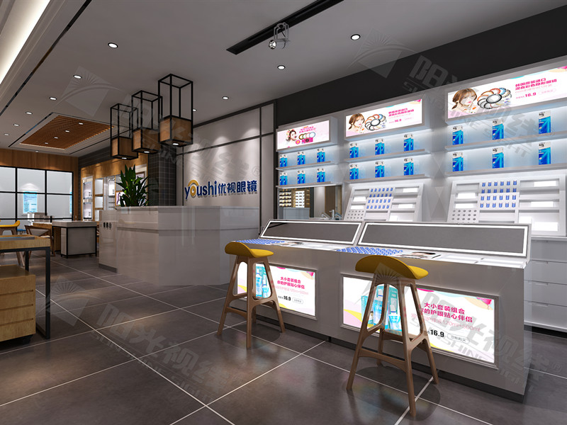 四川優(yōu)視眼鏡店裝修設(shè)計(jì)效果圖