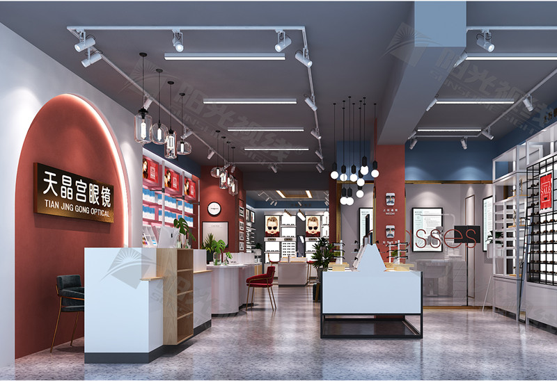 河南濮陽眼鏡店裝修設計案例——天晶宮眼鏡店