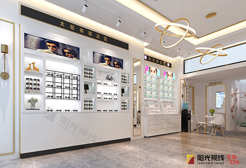廣安睛美眼鏡店裝修效果圖