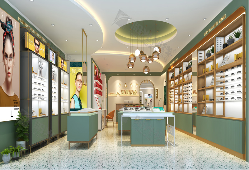 內蒙古明月眼鏡店裝修效果圖