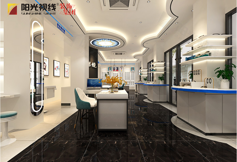 廣西百色晶明眼鏡店裝修效果圖