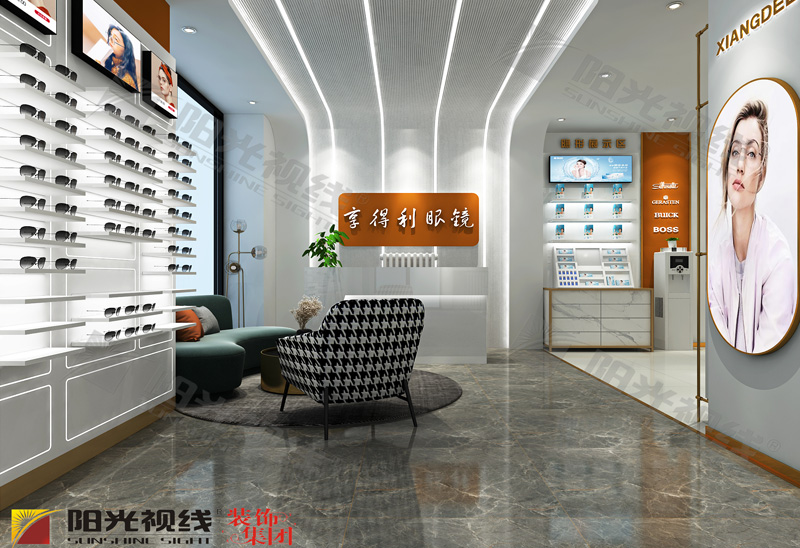 內(nèi)蒙享得利眼鏡店裝修效果圖