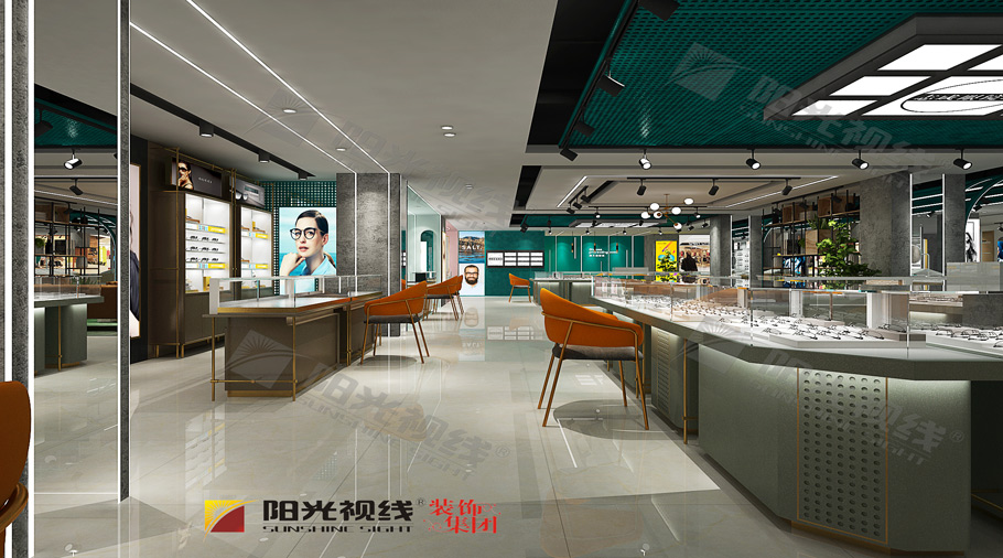 什么是實木貼皮的眼鏡展示柜