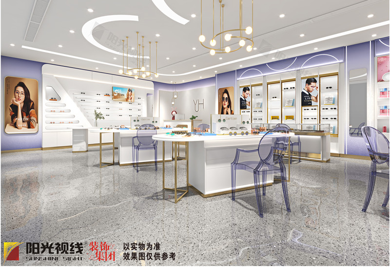 山西運城YUH眼鏡店裝修效果圖