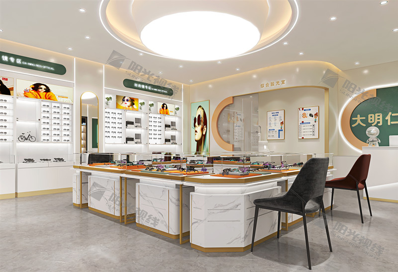 天津大明仁眼鏡店裝修設計效果圖